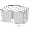 Gardin Canopia by Palram 4-Pack Till Dallas Paviljong 4,2x6 m