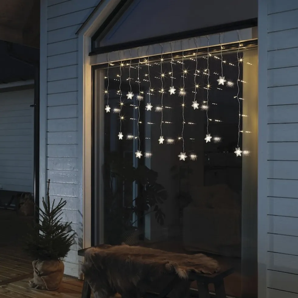 Gardinslinga Gnosjö Konstsmide 12 Snöflingor L