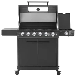 Gasolgrill Kobe Premium 5 Brännare Med Sidobrännare & Glaslock