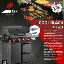 Gasolgrill Landmann Cool Black MaxX 4.1