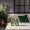 Glasdekoration Star Trading Verde Gran med Belysning24 cm