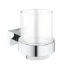 Glas Grohe Essentials Cube med Hållare