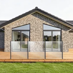 Glasräcke Hortus Klarglas Inkl Modul & Stolpar 100 x 100 cm