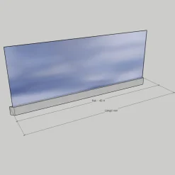 Glasräcke Novoroom Stolpfritt