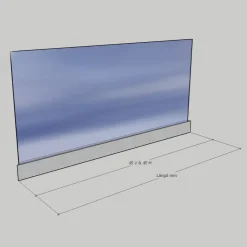 Glasräcke Novoroom Stolpfritt