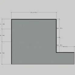 Glasräcke Novoroom Stolpfritt