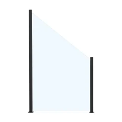 Glasstaket Hortus med Aluminiumskena Lutad