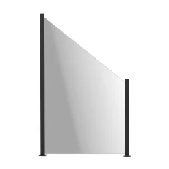 Glasstaket Hortus med Aluminiumskena Lutad