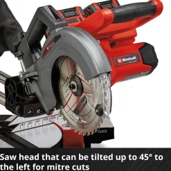 Glid-geringssåg Einhell TE-SM 36/210 Li - Solo Sladdlös utan Batteri