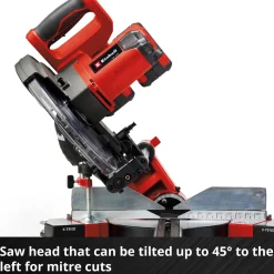 Glid-geringssåg Einhell TE-SM 36/10 L Li-Solo Sladdlös utan Batteri