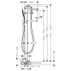 Golvblandare Hansgrohe Metris