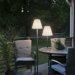 Golvlampa Star Trading GardenLight Kreta Utomhuslampa Grå
