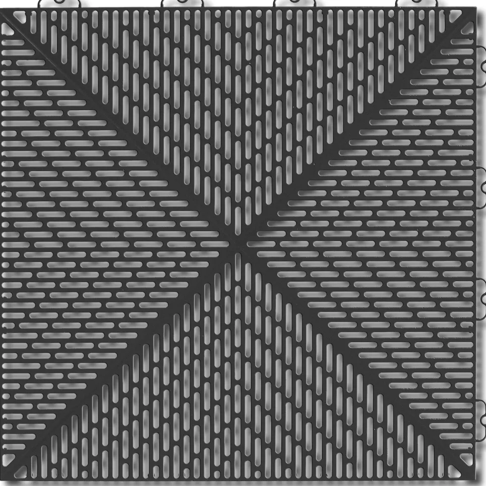 Golvplatta Bergo Unique Graphite Grey Golvtrall i Plast