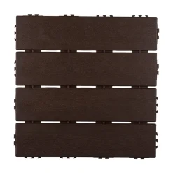 Golvplatta Hestraplattan Woodlook Dark Oak Golvtrall i Plast