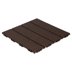 Golvplatta Hestraplattan Woodlook Dark Oak Golvtrall i Plast