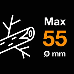 Grensax Fiskars Powergear X LX99-L med Mothåll