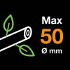 Grensax Fiskars Powergear X LX98 med Sidoskär