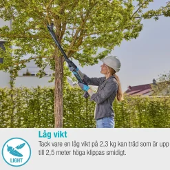 Grensax Gardena EasyCut P4A Komplett med Batteri och Laddare
