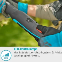 Grensax Gardena EasyCut P4A Komplett med Batteri och Laddare