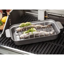 Grillform Fornetto Rostfri Large Med Skärbräda i Bambu