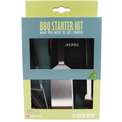 Grillpaket Cozze BBQ 4 Delar Med Grilltång, Stekspade, Grillborste & Grillhandske