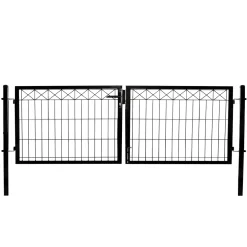 Grind Hortus 300 Cm Svart Inkl. Stolpar