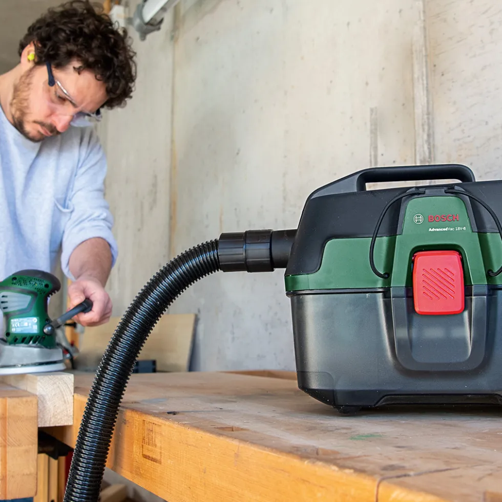 Grovdammsugare Bosch Power Tools AdvancedVac 18V-8 Våt-/Torrsugare 8L med Blåsfunktion