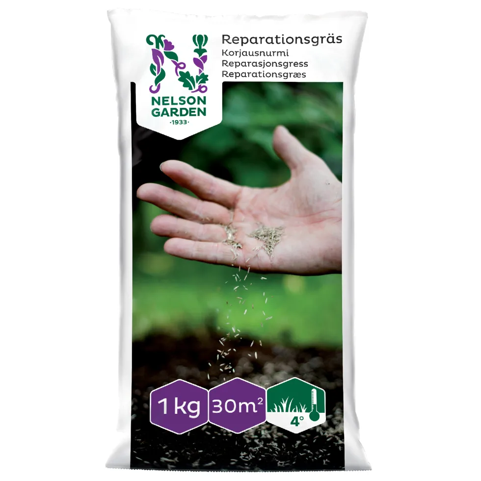Gräsfrö Nelson Garden Reparationsgräs för Gräsmatta 1kg