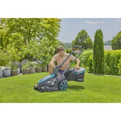 Gräsklippare Gardena PowerMax Duo 46/36V Set 4.0