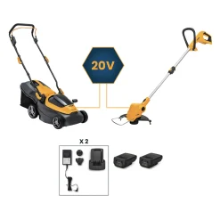 Gräsklippare Stiga Collector 136e Paket Med Grästrimmer GT 100e & 2 Batterier & Laddare