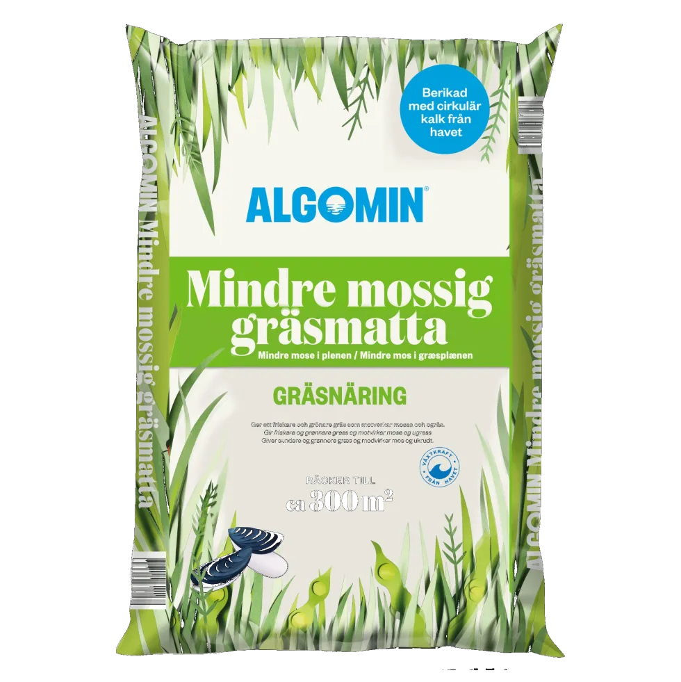 Gräsmattegödsel Algomin Mindre Mossig Gräsmatta 13 Kg