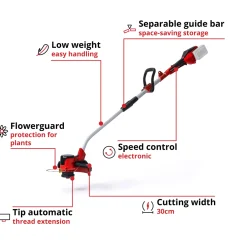 Grästrimmer Einhell GE-CT 36/30 Li E-Solo utan Batteri