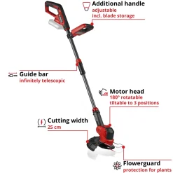 Grästrimmer Einhell GE-CT 18/25 Li Utan Batteri & Laddare