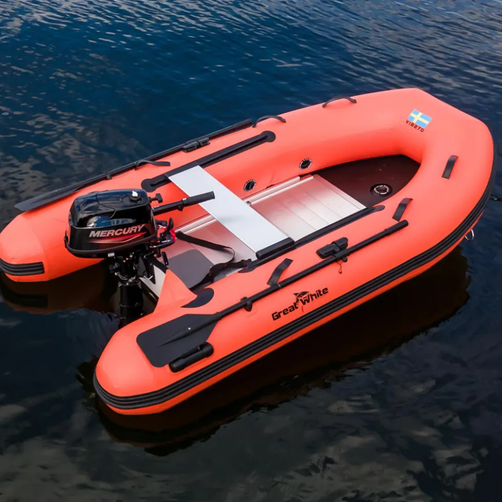 Gummibåt GreatWhite VIB270 Luftdurk Orange