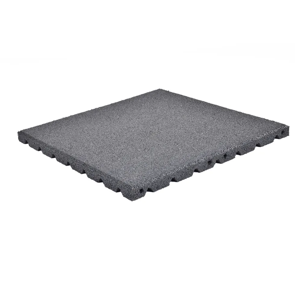 Gummiplatta Nordic Play 500x500x30 Svart