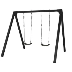 Gungställning PLUS Luksus Svart Cubic inkl. 2 st Gungsits