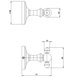 Handdukskrok Tapwell TA242 Classic