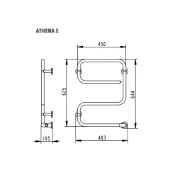 Handdukstork Purmo LVI Athena E