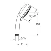 Handdusch Grohe Tempesta Cosmopolitan III