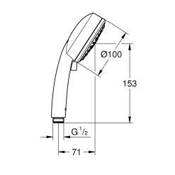 Handdusch Grohe Tempesta Cosmopolitan III