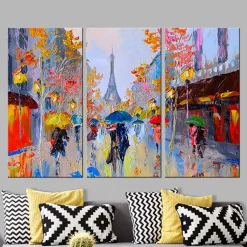 Handmålad Tavla ArkiioRainy Paris