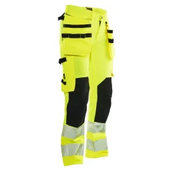 Hantverksbyxa Jobman Stretch Varsel Dam Gul/Svart