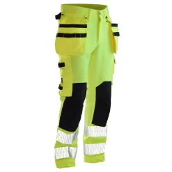 Hantverksbyxa Jobman Stretch Varsel Gul/Svart 2291Storlek: D104,