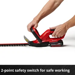Häcksax Einhell 46 cm med 1×18 V 2,0 Ah-batteri