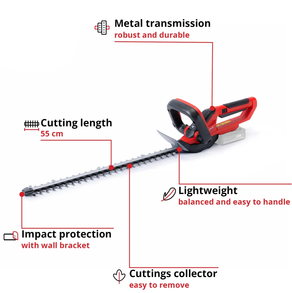 Häcksax Einhell 55 cm 18 V Li-jon Solo GE-CH 1855/1 utan Batteri