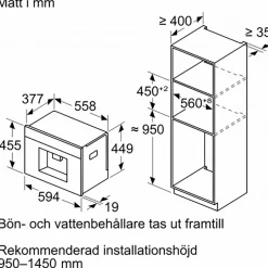 Helautomatisk kaffemaskin Siemens iQ700 CT718L1B0 Inbyggd
