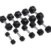 Hexhantel Master Fitness i Gummi