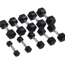 Hexhantel Master Fitness i Gummi