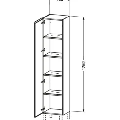 Högskåp Duravit L-Cube