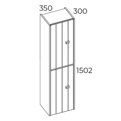 Högskåp Swebad Vemdalen 150 cm